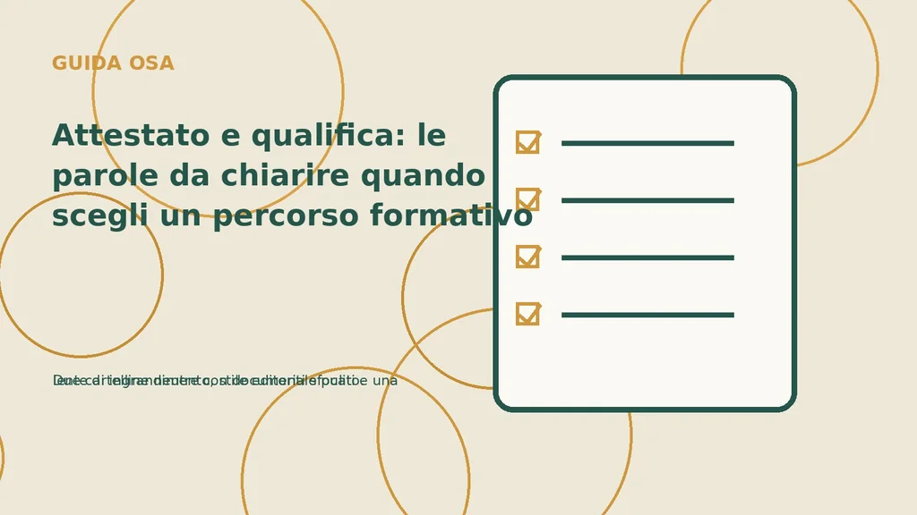 Due cartelline neutre con documenti sfocati e una lente di ingrandimento, stile editoriale pulito.