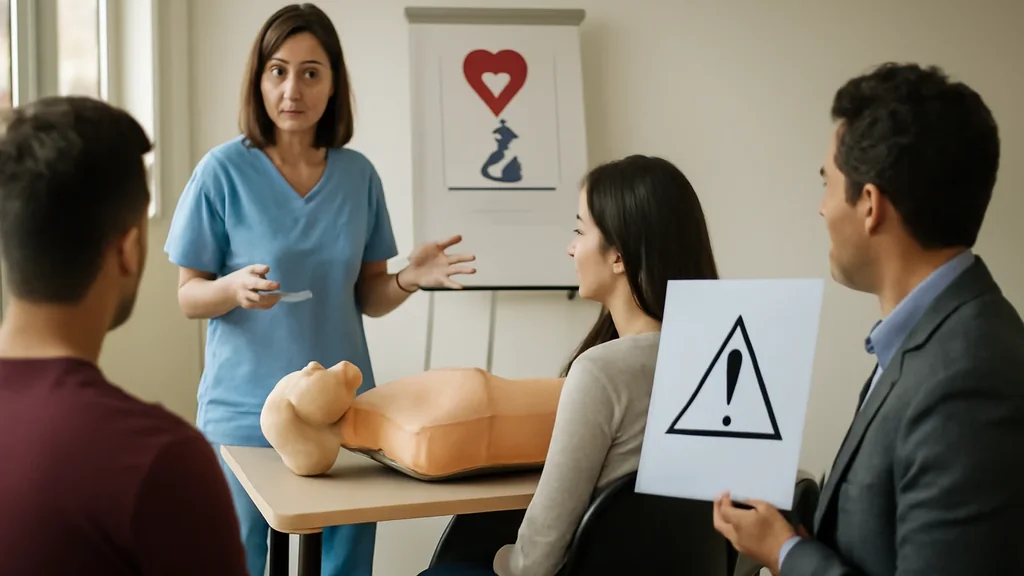 Aula di formazione per operatori dell'assistenza alla persona