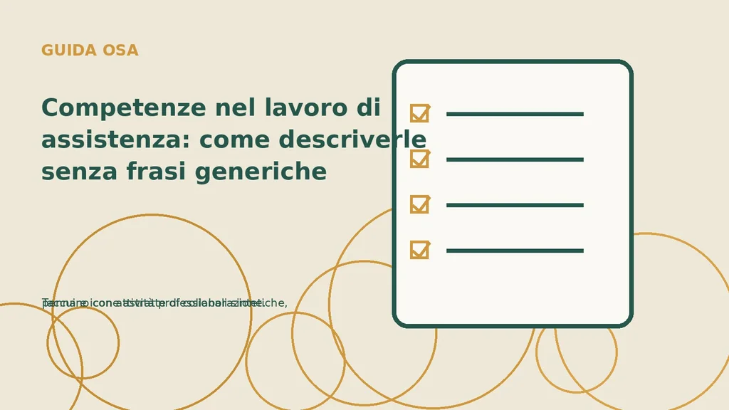 Taccuino con attività professionali sintetiche, penna e icone astratte di collaborazione.
